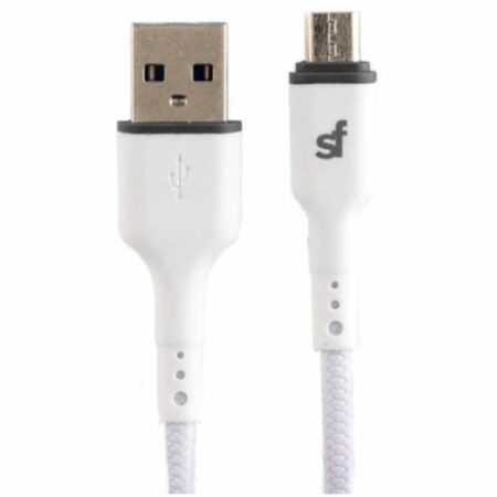 SUPA FLY 2m 2.4A Micro USB Cable - White SUPA FLY 2m 2.4A Micro USB Cable - White