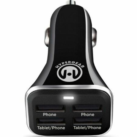 HyperGear Quad USB Car Charger - Black