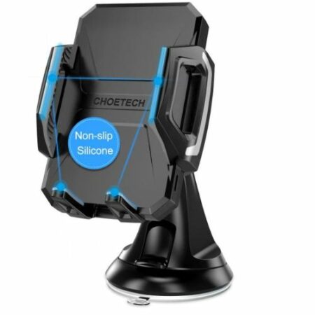 Choetech Fast Wireless Charging Car Dock-Black (4)